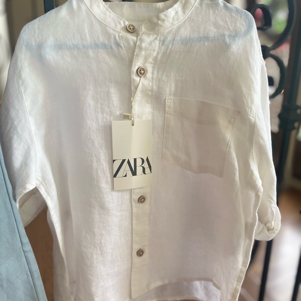 Zara White and Blue Outfit Set - Picture 4 of 5